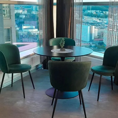 Apartmán Sea Towers - Panoramic Sky Penthouse - 28th Floor Gdyně